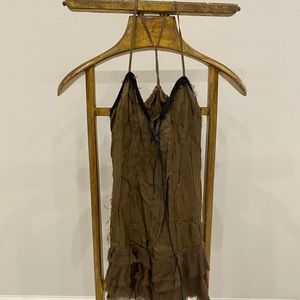 Bronze slip dress